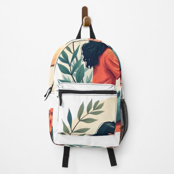 Item preview, Girl Artist Painting Nature Warm Aesthetic designed and sold by Luna-Flow.