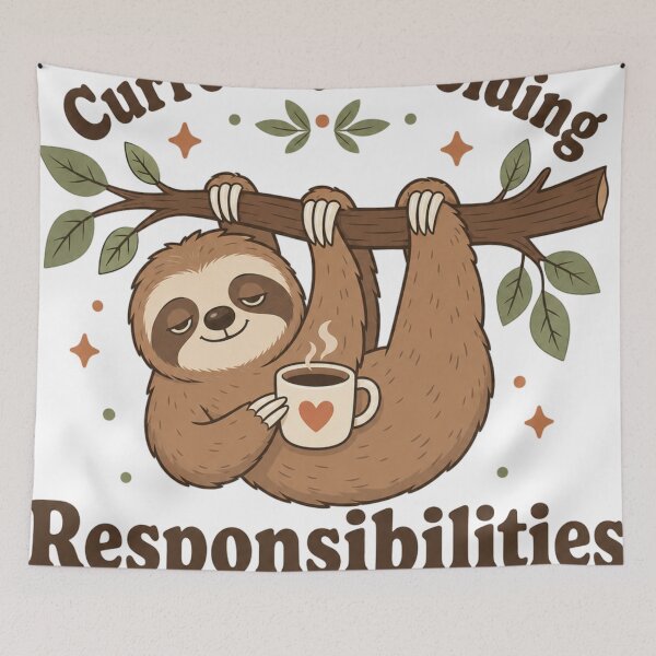 Item preview, Currently Avoiding Responsibilities | Funny Procrastination Shirt designed and sold by rushaib.