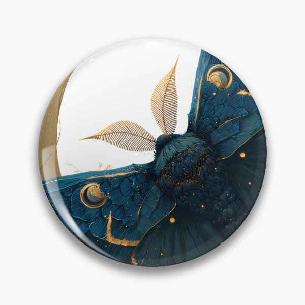 Item preview, Celestial Moth Crescent designed and sold by IllumeInk.