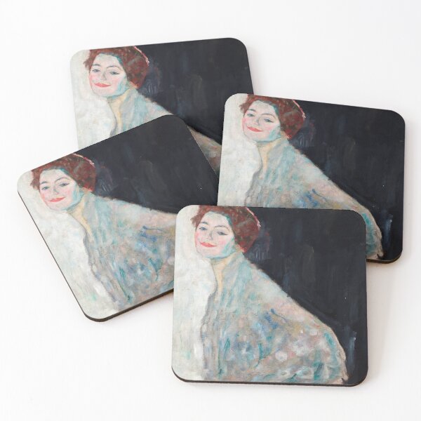 Item preview, Smiling Auburn Haired Woman Portrait designed and sold by artofuniverse.