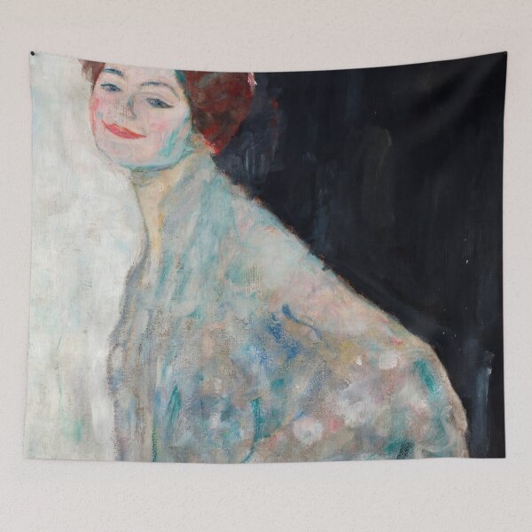 Item preview, Smiling Auburn Haired Woman Portrait designed and sold by artofuniverse.