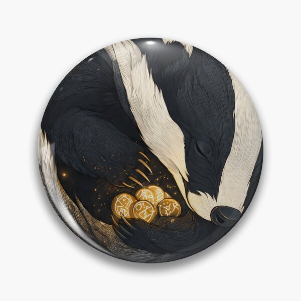 Item preview, Rune Caster Badger Stone designed and sold by IllumeInk.