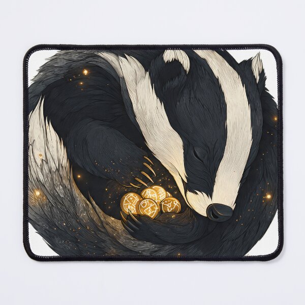 Item preview, Rune Caster Badger Stone designed and sold by IllumeInk.