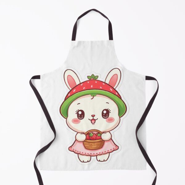 Item preview, Kawaii Strawberry Rabbit Sticker | Cute Chibi Bunny Gift designed and sold by Stylestickers55.