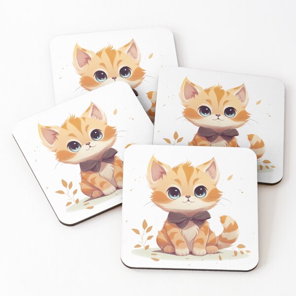 Item preview, Cute ginger cat with bow designed and sold by *~*MagicCorner*~*.