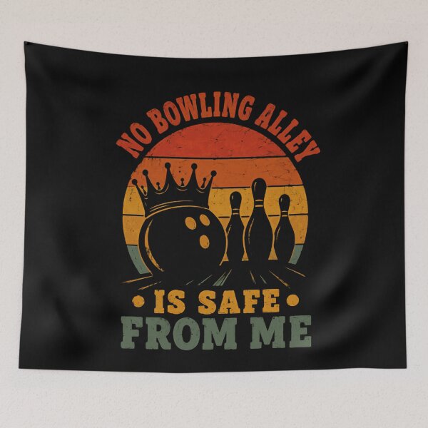 Item preview, No Bowling Alley Is Safe From Me Bowling Enthusiast Bowler Gift designed and sold by RetroMini2026.