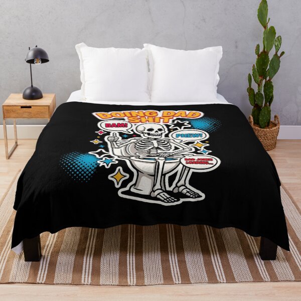 Item preview, Doing Dad Shit Skeleton Toilet Dad Joke for Busy Fathers designed and sold by Redgiant87x.