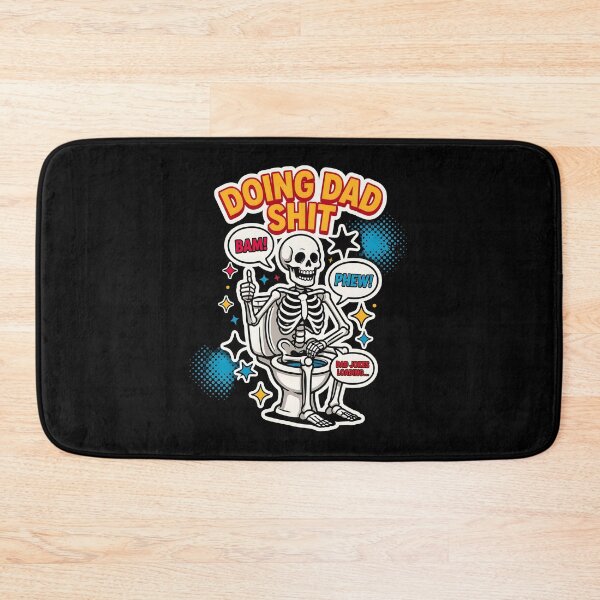Item preview, Doing Dad Shit Skeleton Toilet Dad Joke for Busy Fathers designed and sold by Redgiant87x.