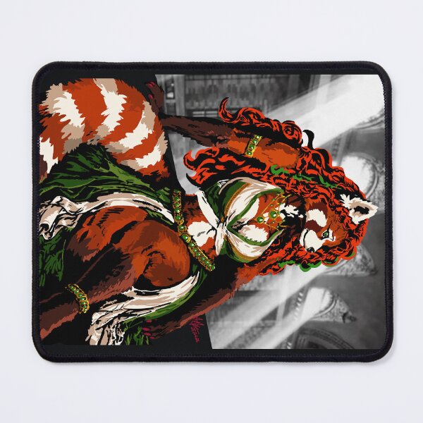 Item preview, Seated Red Panda in Green & White  designed and sold by KlakkDrawsStuff.