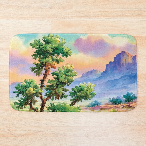 Item preview, Southwestern Watercolor Desert Landscape designed and sold by MargaretWiktor.