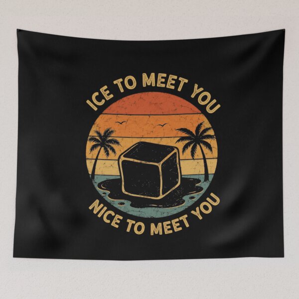 Item preview, Ice To Meet You Nice To Meet You Summer Pun Vacation Beach Humor designed and sold by RetroMini2026.