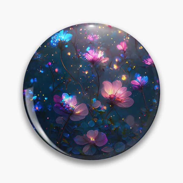 Item preview, Fantasy Flowers Dreamy Night Garden Art designed and sold by stylishdzign.