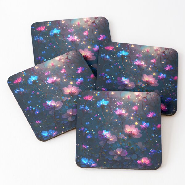 Item preview, Fantasy Flowers Dreamy Night Garden Art designed and sold by stylishdzign.
