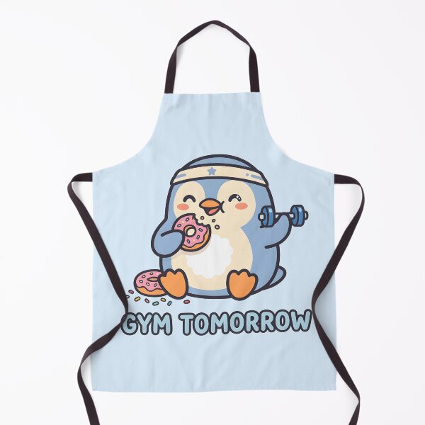 Item preview, Funny Gym Tomorrow Penguin designed and sold by dreephic22.