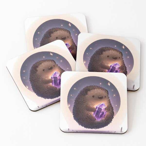 Item preview, Tarot Card Hedgehog Moon designed and sold by IllumeInk.