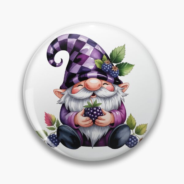 Item preview, Gnome Hugging Blackberries designed and sold by jkrphoto.