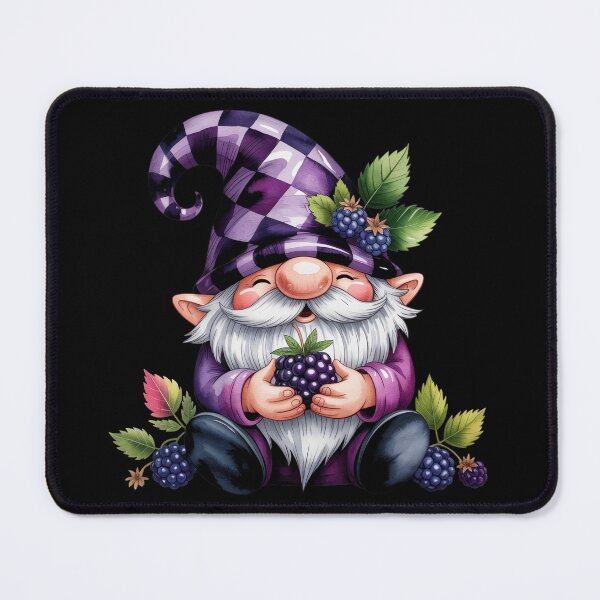 Item preview, Gnome Hugging Blackberries designed and sold by jkrphoto.