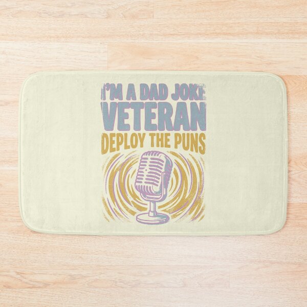 Item preview, I'm A Dad Joke Veteran - Funny Retro Vintage Father's Day Gift designed and sold by LockjowArt.