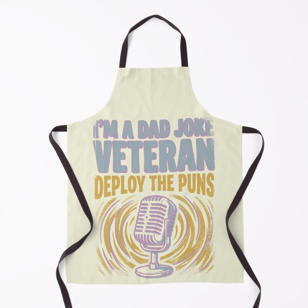Item preview, I'm A Dad Joke Veteran - Funny Retro Vintage Father's Day Gift designed and sold by LockjowArt.