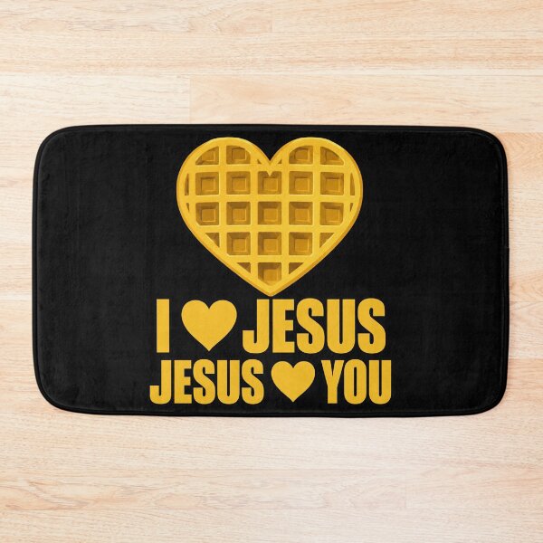 Item preview, Jesus Loves You Waffle Heart Christian Faith designed and sold by OlakunleOloroz.
