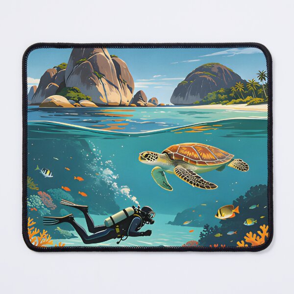 Item preview, Similan Islands Thailand Vintage Travel Poster – Tropical Paradise Wall Art designed and sold by Spirit of Siam.