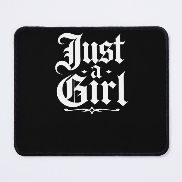 Item preview, Just A Girl – Gothic Blackletter Girly Aesthetic Quote Design designed and sold by PosiMCreations.