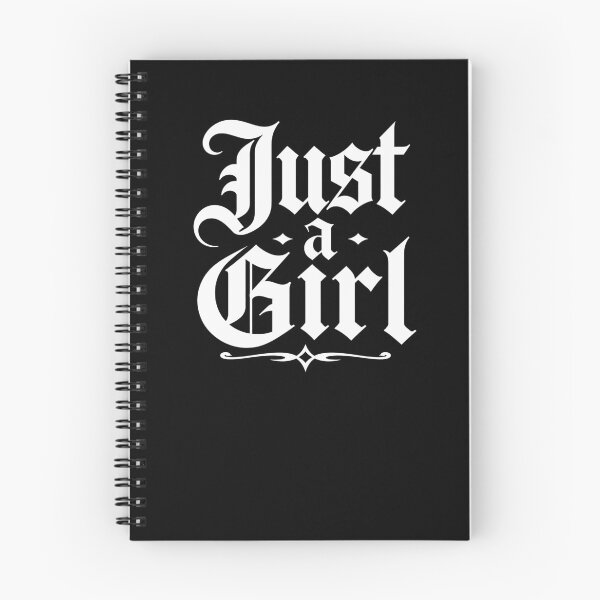 Item preview, Just A Girl – Gothic Blackletter Girly Aesthetic Quote Design designed and sold by PosiMCreations.