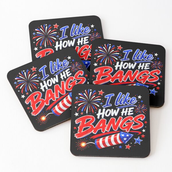 Item preview, I Like How He Bangs Funny Fourth Of July Fireworks Firecracker Party Design designed and sold by NgumohaLanke.