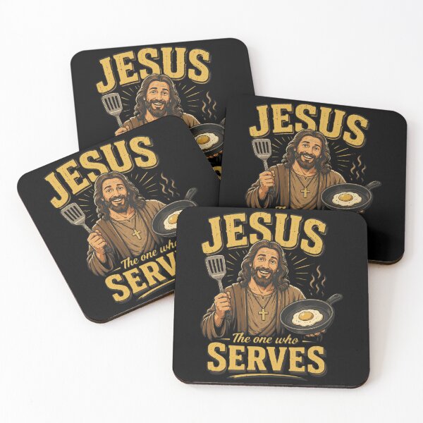 Item preview, Jesus The One Who Serves Funny Christian Cooking designed and sold by OlakunleOloroz.