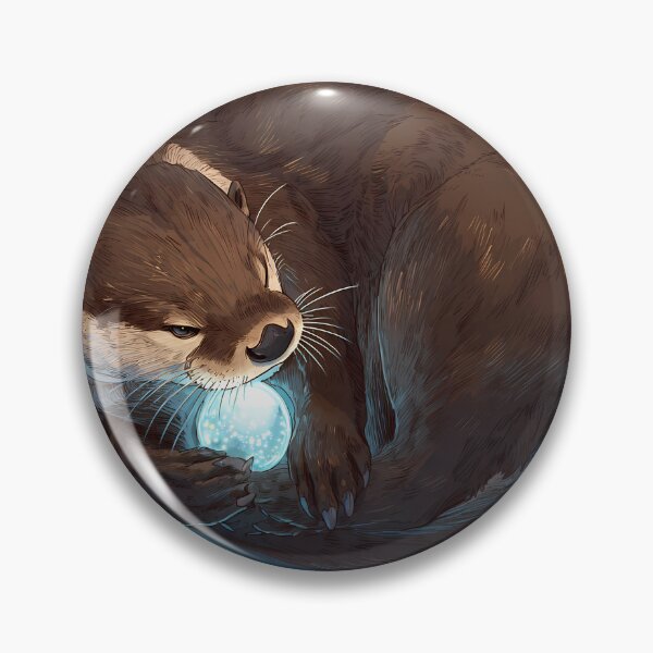 Item preview, Pearl Gazer Otter Mystic designed and sold by IllumeInk.
