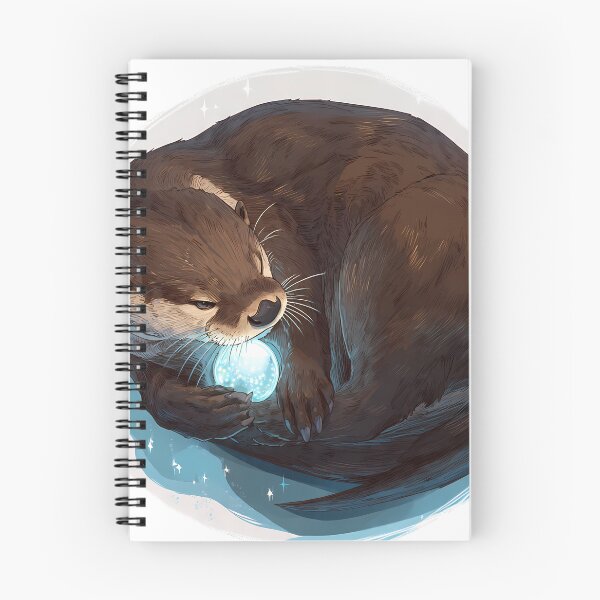 Item preview, Pearl Gazer Otter Mystic designed and sold by IllumeInk.