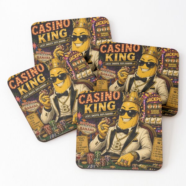 Item preview, Banana Casino King T-Shirt | Funny Vegas Banana Retro Pop Art Design designed and sold by Peel Dynasty.