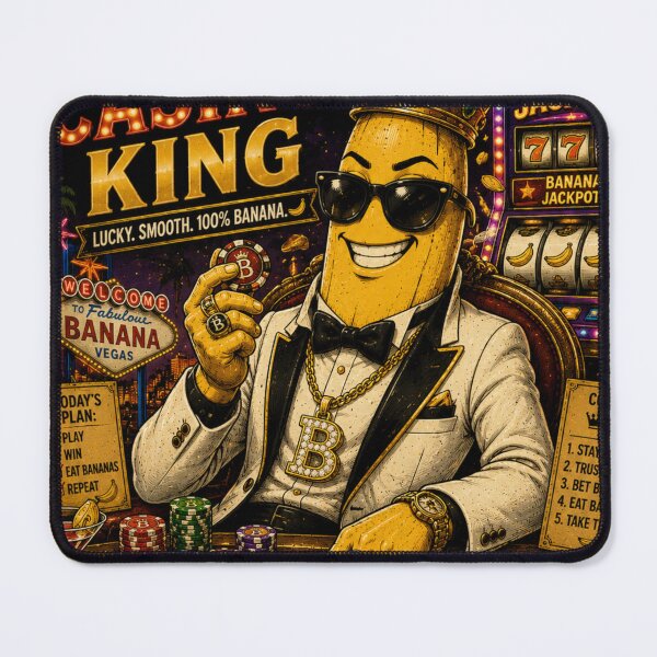 Item preview, Banana Casino King T-Shirt | Funny Vegas Banana Retro Pop Art Design designed and sold by Peel Dynasty.