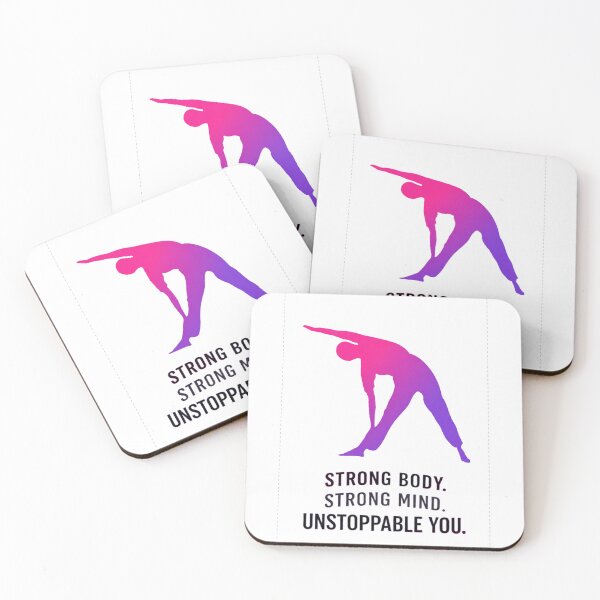 Item preview, Strong Body Strong Mind Unstoppable You Yoga Quote Fitness Gift designed and sold by Digistore1221.