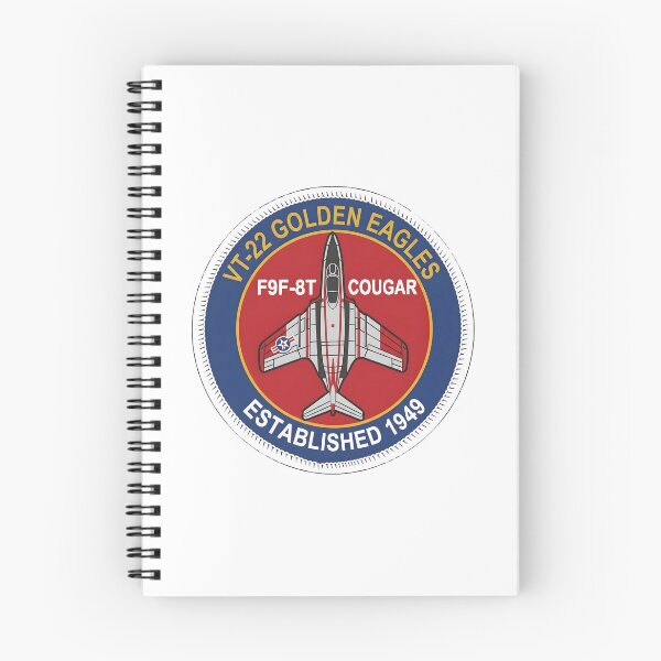 Item preview, VT-22 "Golden Eagles" F9F-8T Cougar Commemorative Squadron Patch designed and sold by CharlieDesings.