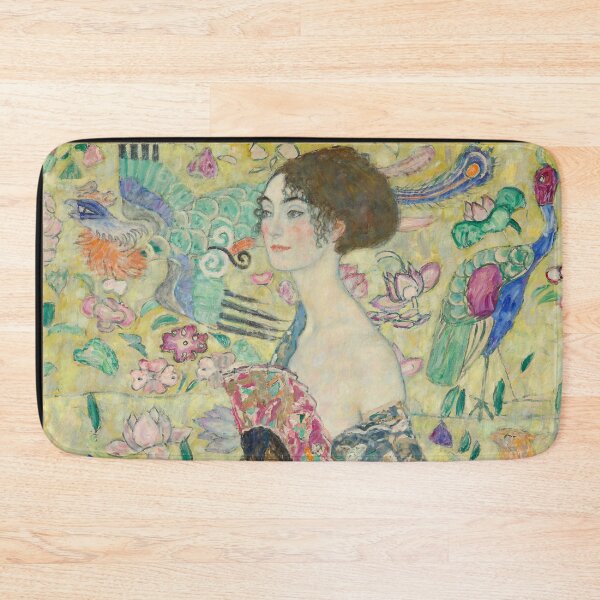 Item preview, Lady with a Fan Klimt Portrait designed and sold by artofuniverse.