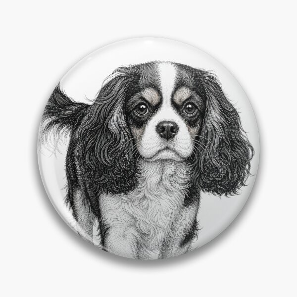 Item preview, Cavalier King Charles Spaniel Dog Art designed and sold by AntiqueImages.