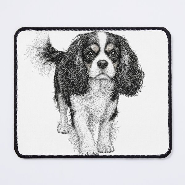 Item preview, Cavalier King Charles Spaniel Dog Art designed and sold by AntiqueImages.