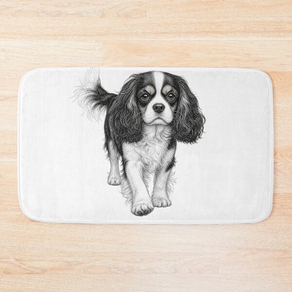 Item preview, Cavalier King Charles Spaniel Dog Art designed and sold by AntiqueImages.