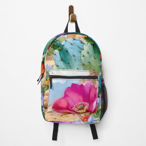 Item preview, Blooming Cactus Watercolor, Southwestern Desert Landscape designed and sold by MargaretWiktor.