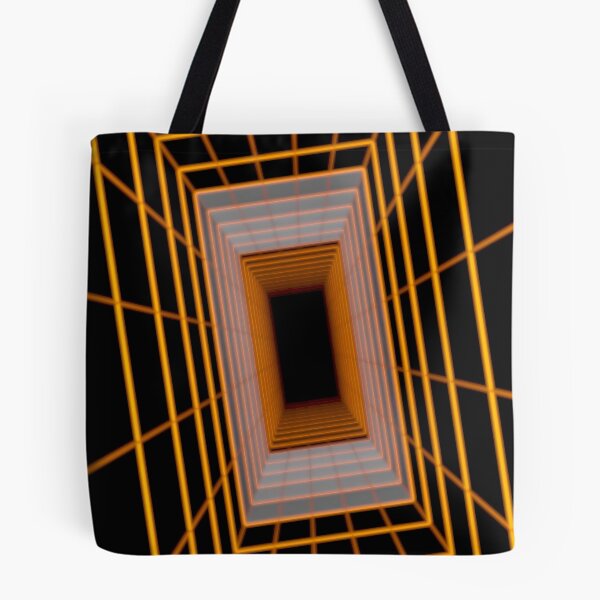 Item preview, Orange Rectangular Wireframe Tunnel with Cells designed and sold by Electric Shock!! Design.