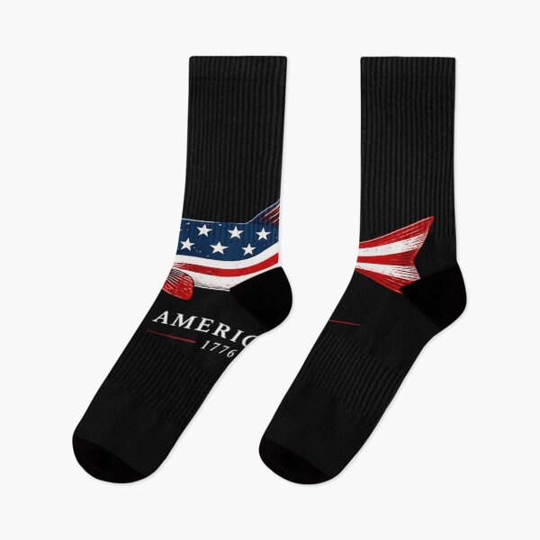 Item preview, America 250th Anniversary Semiquincentennial 1776 To 2026 Patriotic American Flag Fish designed and sold by NgumohaLanke.