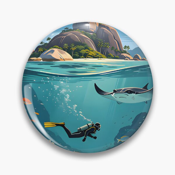 Item preview, Similan Islands Thailand Retro Sunset Travel Poster – Andaman Sea Coastal Artwork designed and sold by Spirit of Siam.