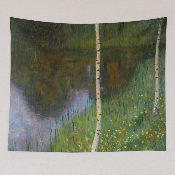Item preview, Birch Trees by Tranquil Pond Meadowv designed and sold by artofuniverse.