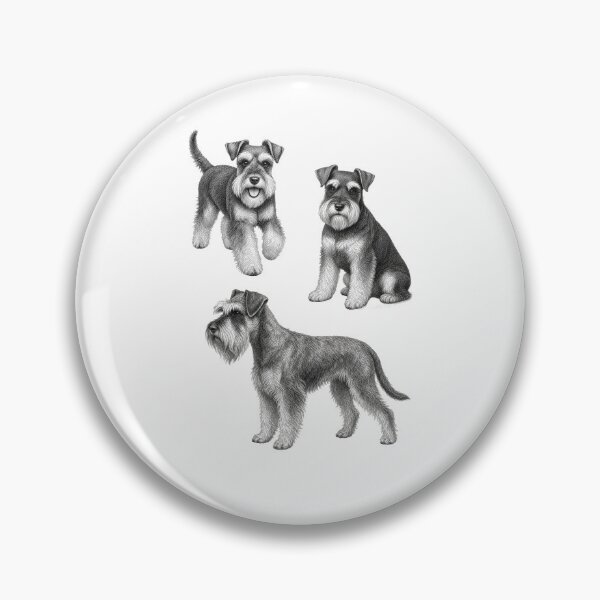 Item preview, Miniature Schnauzer Dog Sketch Art Lover designed and sold by AntiqueImages.