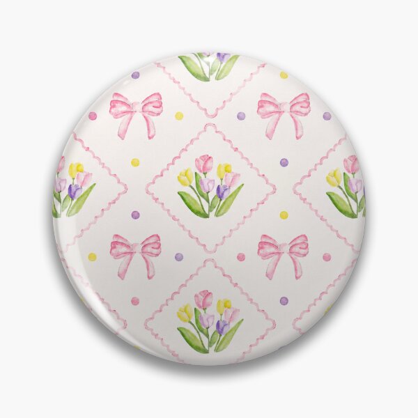 Item preview, Tulip and Knot Watercolor Pattern designed and sold by IzaArtsShop.