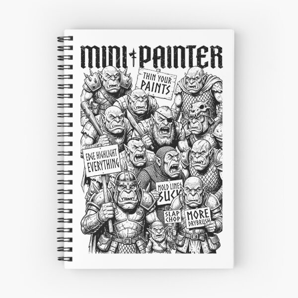 Item preview, Orc Protest Fantasy Mini Painter Funny RPG Airbrush Painting designed and sold by GrandeDuc.