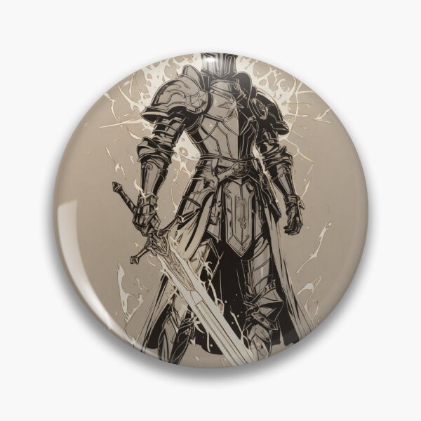 Item preview, Illustration - Archetypal Gothic Dark Fantasy Warrior, Armor and Divine Sword designed and sold by AnimeShin.