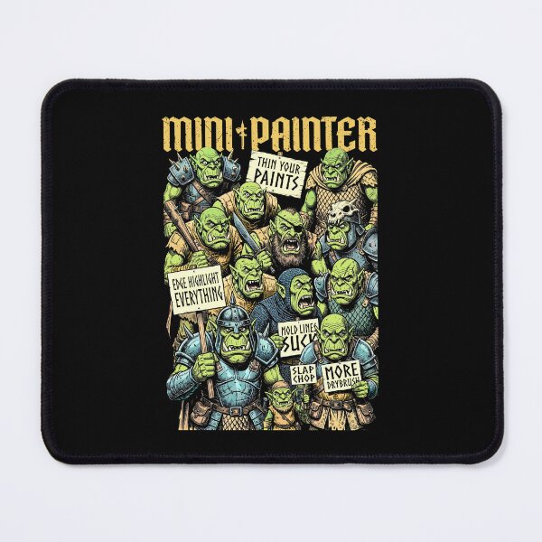 Item preview, Orc Protest Fantasy Mini Painter Funny RPG Airbrush Painting designed and sold by GrandeDuc.