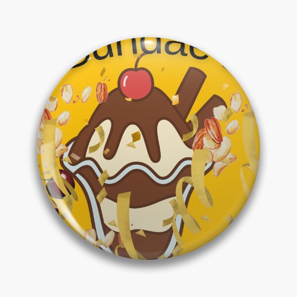 Item preview, Sundae design with a yellow background designed and sold by Extremeallie.